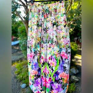 Bright floral maxi skirt from Anthropologie - size S
